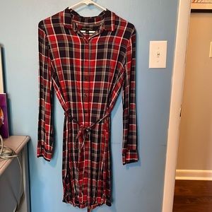 Banana Republic - Plaid Shirt Dress - Size 10